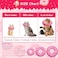 Seyezo Cat Cone Collar Soft Adjustable Cat Recovery Collars Kitten Cones to Stop Licking Cute Donut Neck Collar After Surgery Kitten Elizabethan Protective Cones After Spay Donut Pink Medium