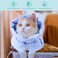 FACULX Cat Recovery Collar Soft Adjustable Cat Cone Alternative Lightweight Waterproof Fasteners Collars for Cats Kittens Puppies After Stop Licking and Daily Use Blue MNeck79138