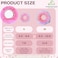 Pawcratean Adjustable Comfy Flower Style Elizabeth Collar for Cats Puppies Soft Recovery Cone Pet Protective Neck Collar Pink Small