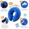 BENCMATE Inflatable Dog Cone Collar Alternative Soft Dog Cone for Small Medium Large Dogs and Cats Neck Recovery ECollar Donut Collar After Surgery Medium Blue