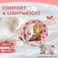 GoGoPaw Cat Cone Collar Soft to Stop Licking Adjustable Foldable Lightweight Kitten Cones After Surgery Recovery for Cats Kittens Cat Cone Alternative Easy Eating Pink M