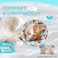 GoGoPaw Cat Cone Collar Soft to Stop Licking Adjustable Foldable Lightweight Kitten Cones After Surgery Recovery for Cats Kittens Cat Cone Alternative Easy Eating Blue S