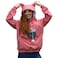 ALYC Pet Carrier Hoodie Cat Dog Pouch Holder Sweatshirt Large Pocket Pullover Shirt with Cat Ear for Women Pink Small