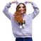 ALYC Pet Carrier Hoodie Cat Dog Pouch Holder Sweatshirt Large Pocket Pullover Shirt with Cat Ear for Women Light grey Small