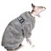 DUOMASUMI Warm Pet Sweater Sphynx Cat Clothes Fashion Soft Cat Apparel Comfort Thickened Winter Sphinx Hairless Cat Clothes M
