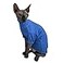 Kitipcoo Sphynx Cats Shirt Cat Turtleneck Cotton Sweater Pullover Kitten TShirts with Sleeves Cat Pajamas Jumpsuit for Sphynx Cornish Rex Devon Rex Peterbald Large Pack of 1 Deep Blue