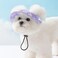 SETSBO CatDog Hat for Cats Only with Adjustable String Pet Hat Small Pet for Small and Medium Cats Birthday Party Costume Decoration Medium Purple