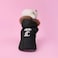 Juicy Couture Faux Fur Hooded Pet Jacket for Dogs and Cats Black MediumLarge