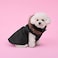Juicy Couture Faux Fur Hooded Pet Jacket for Dogs and Cats Black MediumLarge
