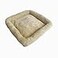 SHENGOCASE Cat Tree Tower Accessories Replacement Parts Top Bed Cover Cushion for Cat Perch with Elastic Band 118 x 118 Beige