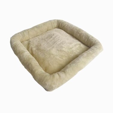 SHENGOCASE Cat Tree Tower Accessories Replacement Parts Top Bed Cover Cushion for Cat Perch with Elastic Band 118 x 118 Beige