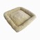 SHENGOCASE Cat Tree Tower Accessories Replacement Parts Top Bed Cover Cushion for Cat Perch with Elastic Band 118 x 118 Beige