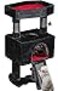BEWISHOME Cat Tree Tower for Indoor Gothic Cat Trees with Coffin Bed Cat Condo Cat House with Scratching Posts Cat Shelves with Spider Toy Pet Play Activity Center Black with Red MMJ95R