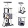 HUITREE 45in Cat Tree Tower with Big Condo for Indoor KittenCat Tower with Scratching PostScratching Board and Cat ToysMultiLevelSmall SpaceTransformer Cat Tree GreyNew