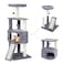 HUITREE 45in Cat Tree Tower with Big Condo for Indoor KittenCat Tower with Scratching PostScratching Board and Cat ToysMultiLevelSmall SpaceTransformer Cat Tree GreyNew