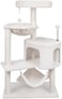 YUNIQUE 394 Cat Tree with Cat Condo and Big Hammock Beige