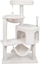 YUNIQUE 394 Cat Tree with Cat Condo and Big Hammock Beige