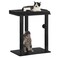 FourFurPets 267in Cat Tree Tower Condo Cat Scratch Posts for Indoor Cats Big Plate Three 236in Full Sisal Scratching Posts Black