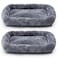 Abbylike 2 Pcs Cat Tree Tower Replacement Parts Grey Bed Cover with Elastic Band Removable Washable Padding for Platform Perch Shelves Only Cover Cat Tower Cushions Accessories157 x 118 Inch