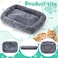 Abbylike 2 Pcs Cat Tree Tower Replacement Parts Grey Bed Cover with Elastic Band Removable Washable Padding for Platform Perch Shelves Only Cover Cat Tower Cushions Accessories157 x 118 Inch
