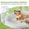Zoratoo 2PC Cat Window Perch with Bolster Foldable Cat Hammock Cushion Bed for Window with Metal Frame Large Suction Cups Cordless Window Resting Seat for Indoor Cats Cushion Bed 2PC