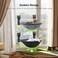 JUNSPOW 2 Pack Cat Window Perch Cordless Kitty Hammock with Sunken Design Foldable Stable Cat Beds Breathable Window Hammock for Overlooking Sunbathing and Climbing Maximum Hold Up to 40lb