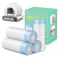 SUW 4 20 Count Trash Bags for Automatic Cat Litter Box Self Cleaning Replacement Extra Large Liners for Robot Box 4 Rolls Drawstring Waste Bags 18 x 18 Inches4 Rolls80 Counts