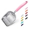 WePet Cat Litter Scoop Aluminum Alloy Sifter Kitty Metal Scooper Deep Shovel Long Handle Poop Sifting Kitten Pooper Lifter Durable Heavy Duty for Litter Box