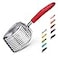 WePet Cat Litter Scoop Aluminum Alloy Sifter Kitty Metal Scooper Deep Shovel Long Handle Poop Sifting Kitten Pooper Lifter Durable Heavy Duty for Litter Box