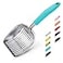 WePet Cat Litter Scoop Aluminum Alloy Sifter Kitty Metal Scooper Deep Shovel Long Handle Poop Sifting Kitten Pooper Lifter Durable Heavy Duty for Litter Box