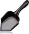 SunGrow Reptile Litter Scoop Pointed Edge for Cat Chicken Coop RightAngled Wide and Deep Shovel Black 1 Pc per Pack