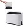 PETOCAT Cat Litter Scoop Holder Universal Scooper Storage Caddy for Most Kitty Poop Shovel Durable Removable Pet Pooper Stand for Plastic Metal Waste Scoops DoubleLayer Mini Desktop Trash Can L White