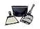 Fresh Kitty 4in1 Litter Box Organizer Cleanup Kit Cat Litter Box Cleaning Supplies Sweeper Dustpan Scooper Storage Caddy Black