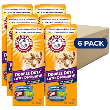 ArmHammer ARM HAMMER Cat Litter Deodorizer Double Duty 30 oz 6 Pack