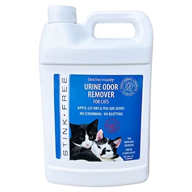 Stink Free Instantly Urine Odor Remover Eliminator for Cat Urine Oxidizer Based Urine Cleaner for Carpets Rugs Mattress etc 128 Oz 1 Gallon