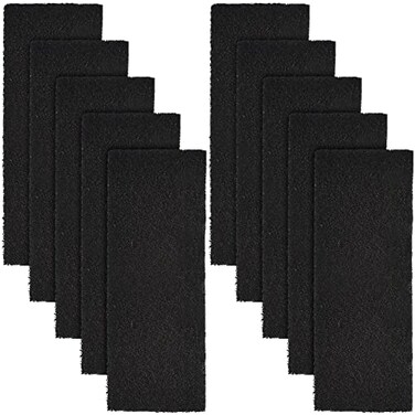 USEAMIE 10 Pack Litter Box Carbon Filters Spare Activated Charcoal Filter for Natures Miracle Cat Litter Box