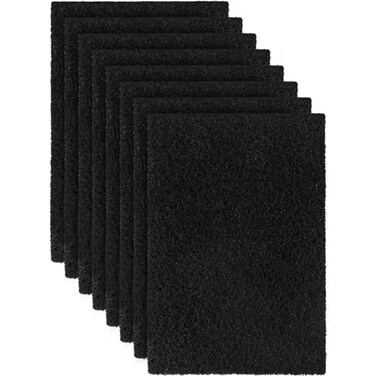 Lubise 8 Pcs Charcoal Filters Compatible with Van Ness 45 x 65 Replacement Activated Carbon Premium Filters for Cat Litter Box Thickened and DurableEliminate Odor and Controls Moisture on Pets Body