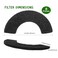 Lubise 8Pcs Carbon Filters Compatible with LR 4Replacement Activated Charcoal Filters for Litter Box Carbon Premium FilterThickened and DurableEliminate Odor and Controls Moisture on Pets Body