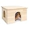 Niteangel Wood House with Window Chinchilla and Guinea Pigs Hut Hideout