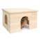 Niteangel Wood House with Window Chinchilla and Guinea Pigs Hut Hideout