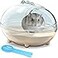 lazYYzal Hamster BathroomHamster Bathtub Boxdust Bath for HamsterHamster Sand Bath ContainerHamster BathHamster Bathing BowlTransparent Hamster Bathtub Toilet for Hamster Accessories S