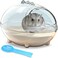 lazYYzal Hamster BathroomHamster Bathtub Boxdust Bath for HamsterHamster Sand Bath ContainerHamster BathHamster Bathing BowlTransparent Hamster Bathtub Toilet for Hamster Accessories S
