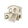 Sirvarni Hamster Hideout Cage Accessories Hamster House and Habitat Wooden Hide Hut with Climbing Ladder and Platform for Dwarf Gerbils and Mouse Mice Rat Other Small Animals etc