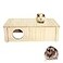 WEWAYKGJ Wood House Hideout 2Chamber Hamster Wooden MultiChamber Habitats Decor for Dwarf Chinchilla Mice Gerbils Mouse and Other Small Rodents