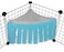 Pulse Brands Corner Fleece Forest Hideout for Guinea Pigs Ferrets Chinchillas Hedgehogs Dwarf Rabbits and Other Small Pets Accessories and Toys BlueGray