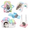 Roundler Dwarf Hamsters House DIY Wooden Gerbil Hideout Rainbow Bridge Swing and Pvc Seesaw Suitable for Small Animal Habitat style1