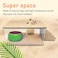 PINVNBY Hamster Sand Bath Box Transparent Acrylic Sand Bath Shower Gerbils Digging Room Container with Climbing Ladder and Ceramic Bowl Litter Box for Hamsters Guinea Pigs Mice Rectangle