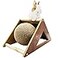 BNOSDM Rabbit Scratching Ball Cardboard Scratch Pad 2in1 Interactive Scratcher for Indoor Rabbits Kittens Ferrets Chinchillas Small Animals