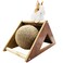 BNOSDM Rabbit Scratching Ball Cardboard Scratch Pad 2in1 Interactive Scratcher for Indoor Rabbits Kittens Ferrets Chinchillas Small Animals