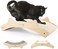 Pecute DoubleSided Sisal Cat Scratcher Cat Scratchers for Indoor Cats with Natural Sisal Carpet Cloth Durable Solid Wooden Structure Scratch Pad 165 x 108in